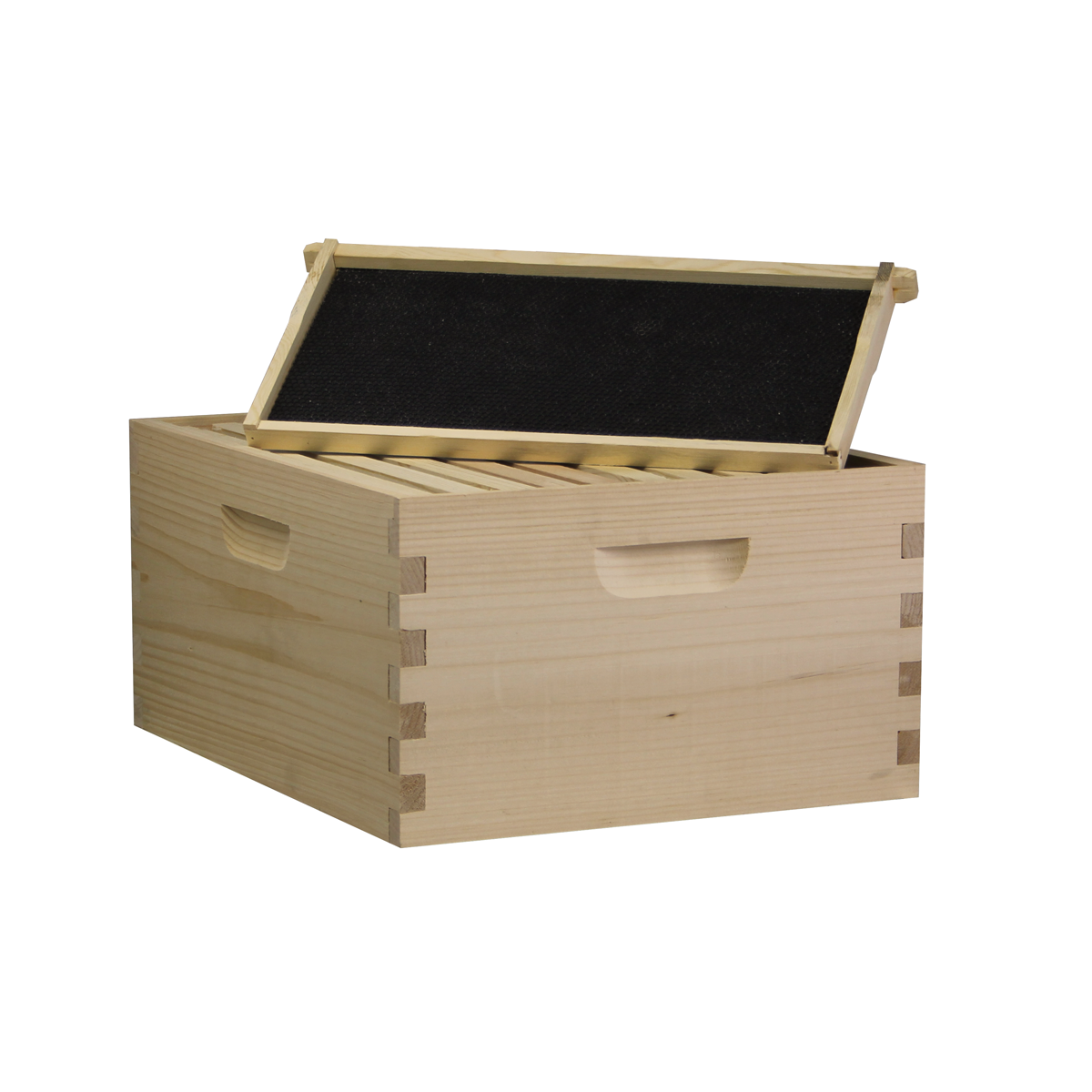 10 Frame Complete Beehive Kit – Amish-Made with 2 Deep & 1 Medium Boxes, Frames & Wax-Coated Foundations