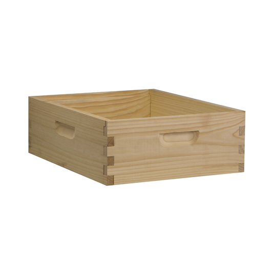 10 Frame Medium Honey Super – Amish-Made Eastern White Pine (No Frames)