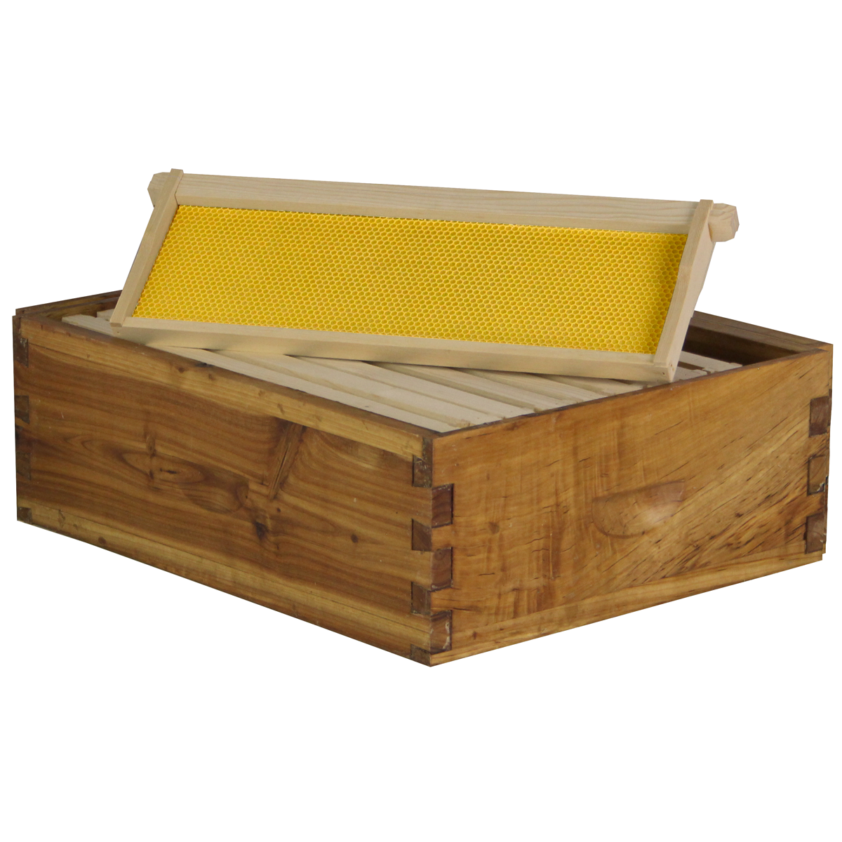 10-Frame Wax-Coated Beehive Kit – (1) Deep & (1) Medium Unassembled | Hoover Hives® Original Beeswax Finish