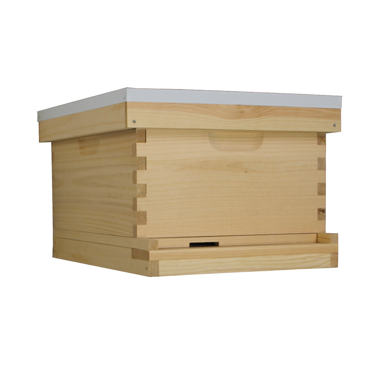 10 Frame Complete Beehive Kit – Unassembled (1 Deep Box) Amish-Made with Frames & Wax-Coated Foundations