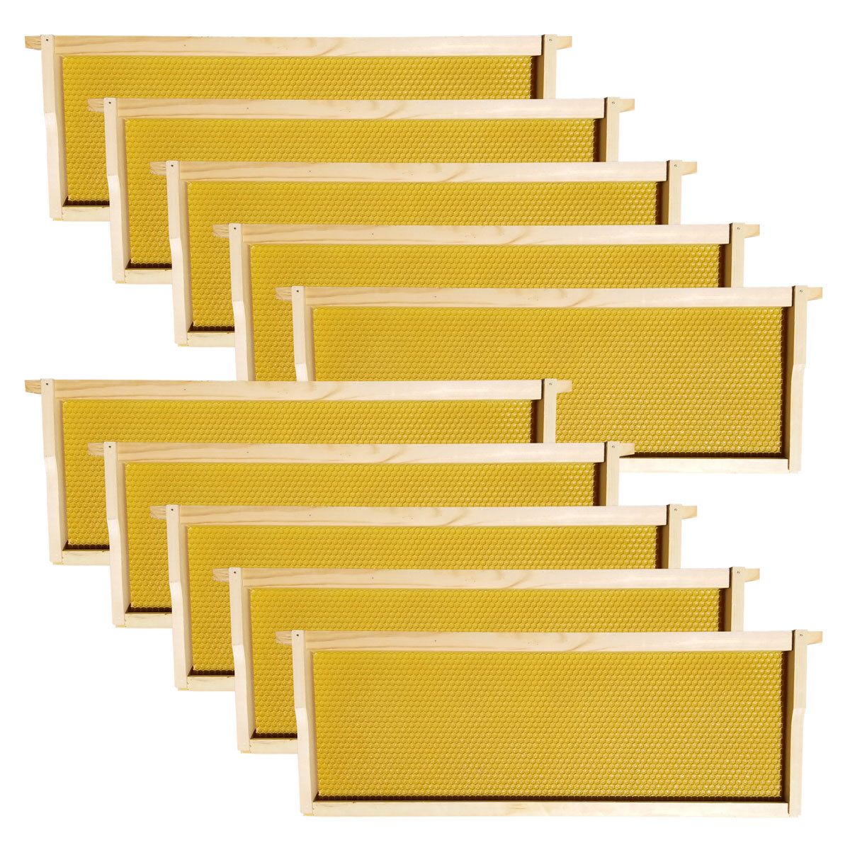 8-Frame Medium Honey Super Kit – Unassembled w/ Frames & Wax-Coated Foundations (Bulk Savings Available)