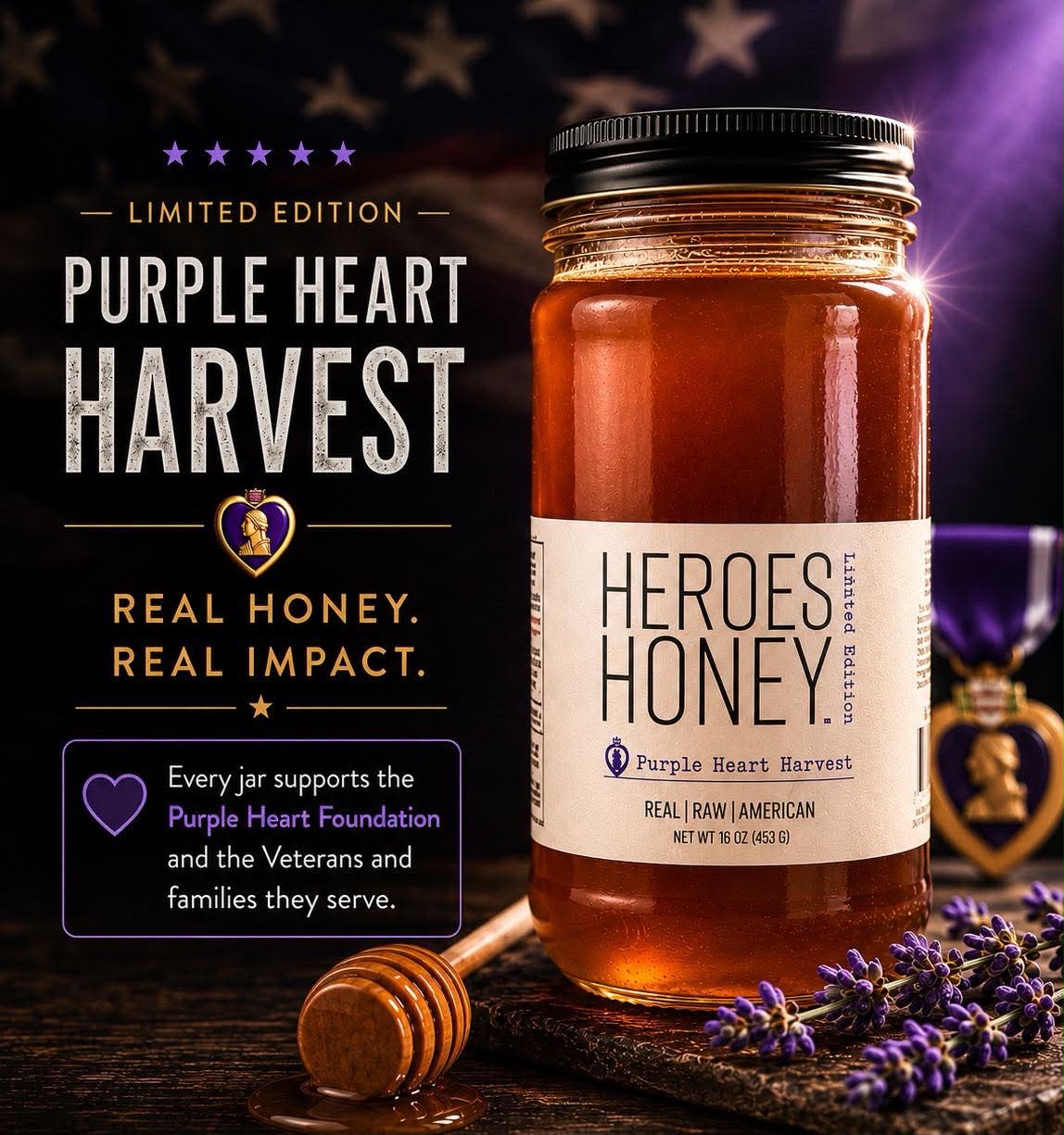 Purple Heart Harvest: Limited Edition Honey