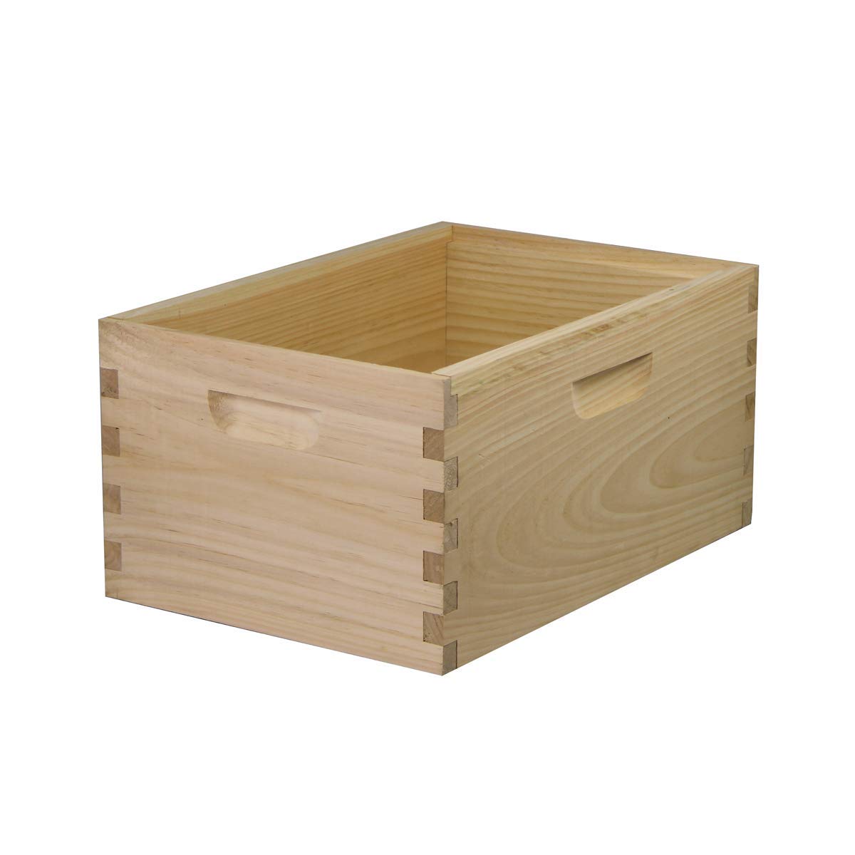 8 Frame Deep Brood Box – Unassembled w/ Frames & Foundations – Made in USA