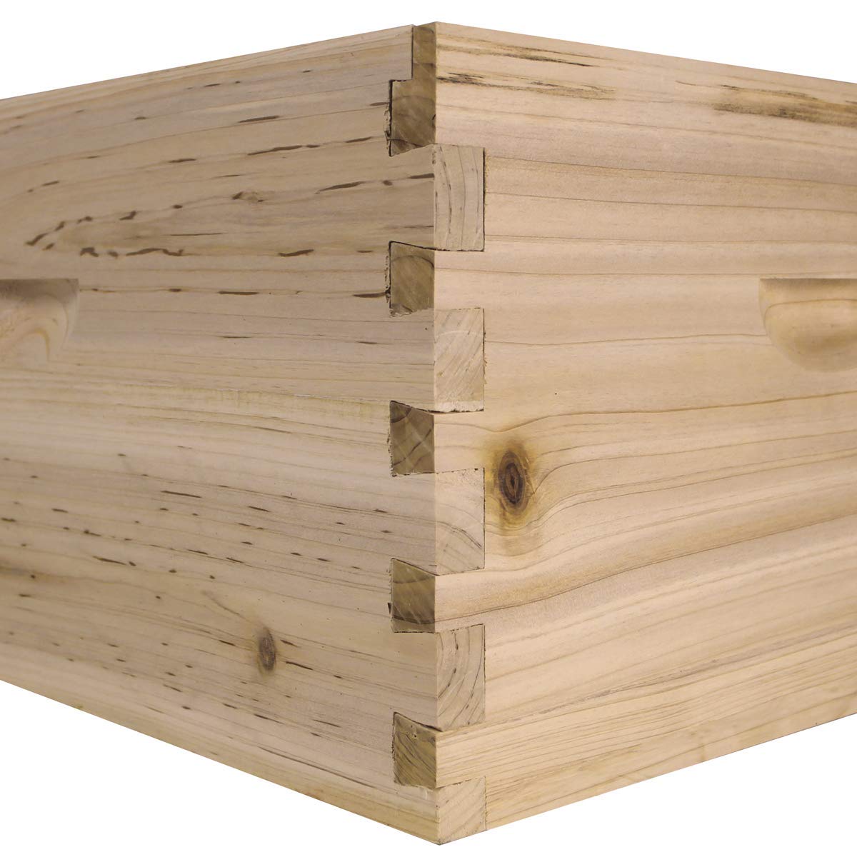 NuBee 10-Frame Complete Beehive Kit – Unassembled (2 Deep + 1 Medium Boxes) with Frames & Wax-Coated Foundations | Langstroth Hive for Beginners