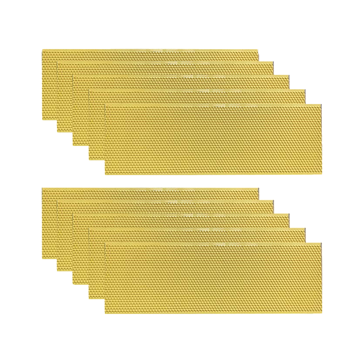 Hoover Hives Yellow Wax-Coated Medium Foundations – Bee-Friendly Comb Building for Langstroth Hives