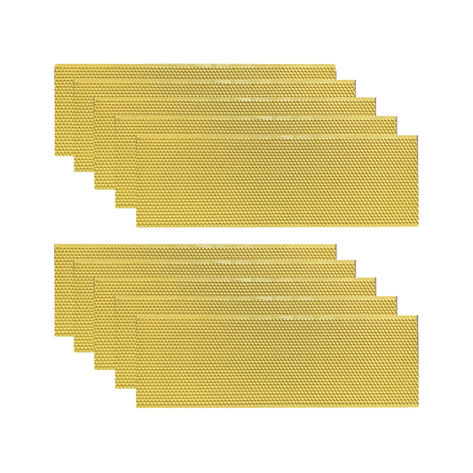 Hoover Hives Yellow Wax-Coated Medium Foundations – Bee-Friendly Comb Building for Langstroth Hives
