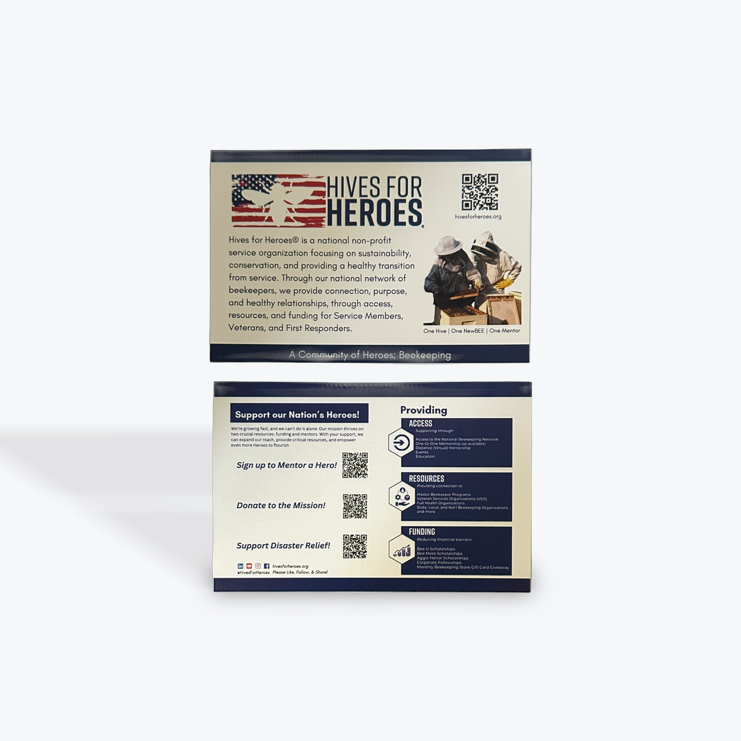 Hives for Heroes Postcards