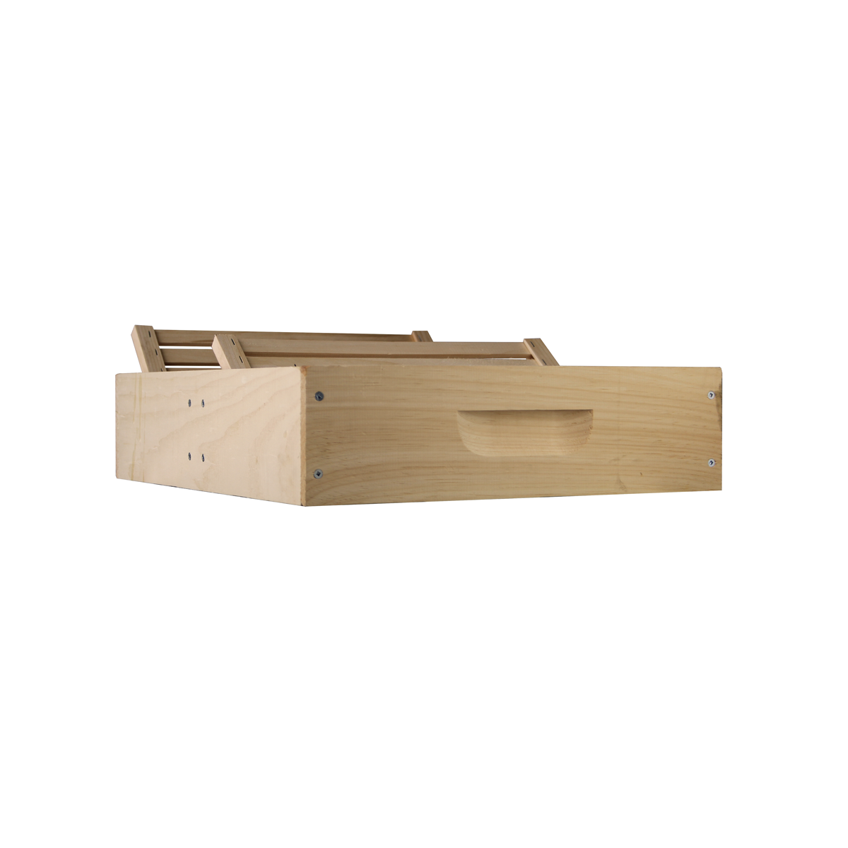 8 Frame Amish-Made Feeder Box with Floating Slatted Boards – Safe, Efficient Hive Feeding