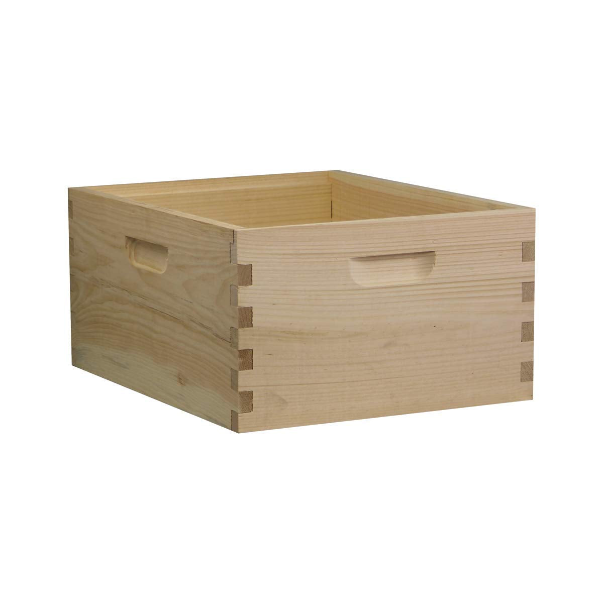 10 Frame Deep Brood Box – Unassembled w/ Frames & Foundations – Made in USA