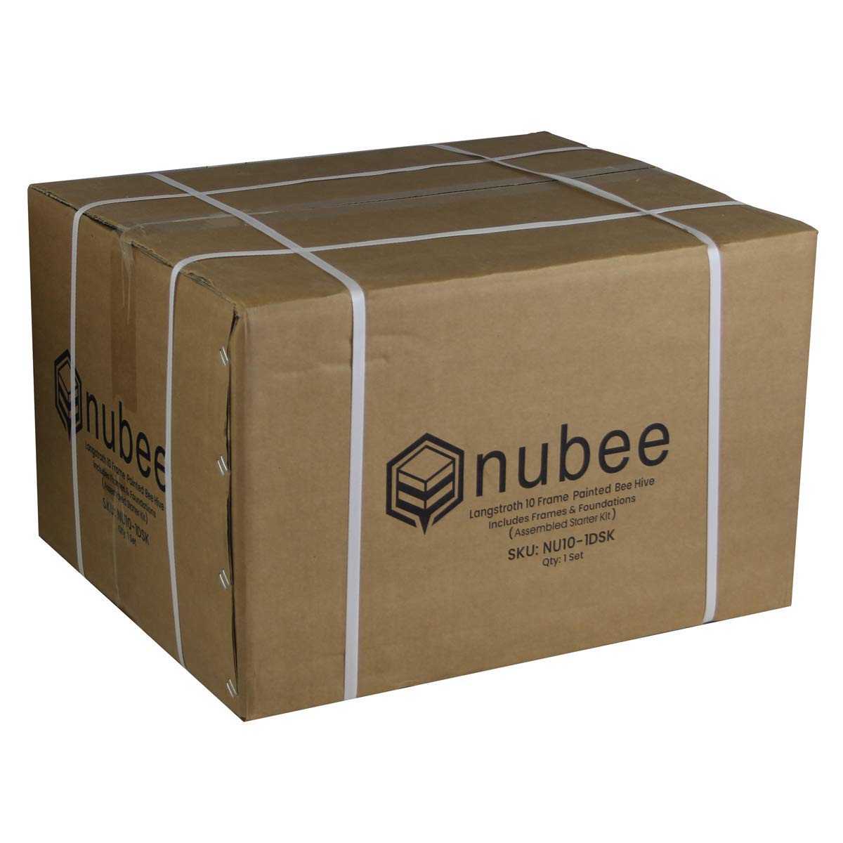 Complete 10-Frame Nuc Ready Beekeeping Starter Kit with Hive, Smoker, Tools & Protective Gear 1 Deep Only Starter Kit